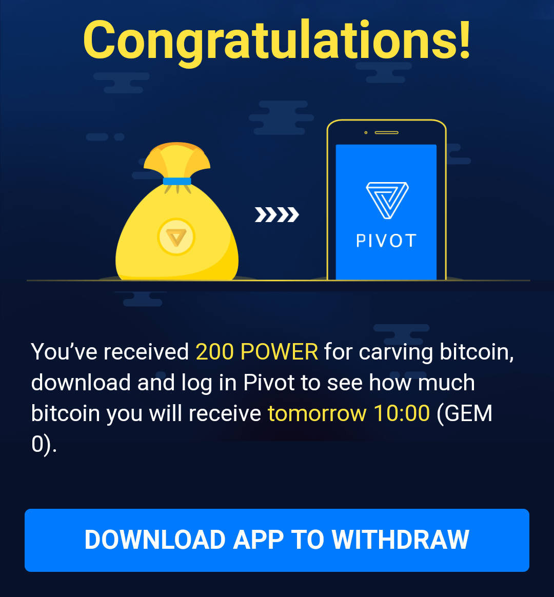 How !   To Earn Free Bitcoin Btc With Pivot - get free btc with pivot